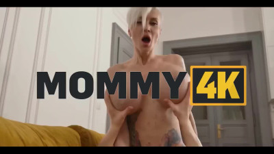 Fucked my super busty gf's step-mom Charlie Dean in black stockings while my gf was in a room