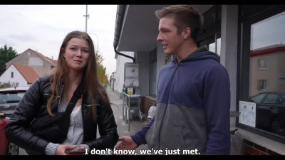 Pretty Slim Hottie Olivia Sparkle Cucks Her BF, Fucking With a Stranger In the Backstreet For Money