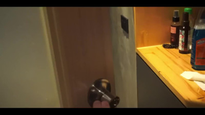 Brunette stepmom invited him to shower together