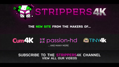 Slutty striptease dancer works miracles to her giant cock client
