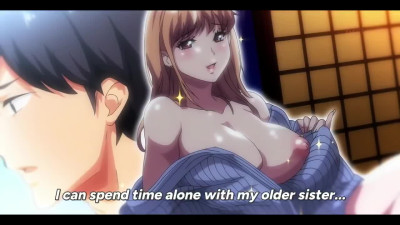 Lucky guy has an intense sex with his busty and horny elder stepsiter. Hentai video