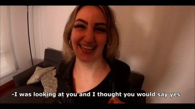 Dude picks up stranger Spanish girl with tiny tits and big ass