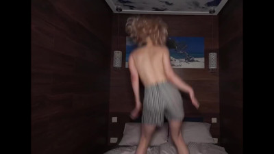 Cute Blonde with small tits, love wild night fuck with her neighbor