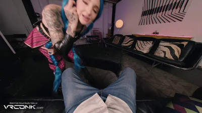Jinx from L.O.L. looks hottest with big willy in her cunt - VR Conk