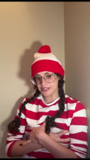 Kinky Waldo cosplay with big tits and glasses - Amateur Solo