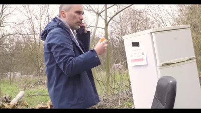 Sexy German Easter bunny given holiday-themed outdoor fuck