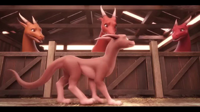 3D Furry Animation: Tiny Female Dragon Gets Fucked DP-ed & Bred By Huge-dicked Dragons In the Stable