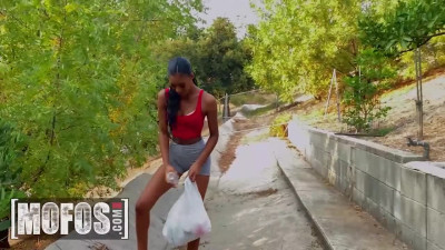 Cute Isla Biza can't reject a guy's offer to fuck especially if it'll save the environment
