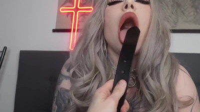 Busty Blonde Delivers Intense Amateur POV Blowjob with Deepthroat Action