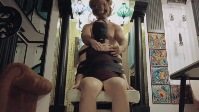 Asian sub played with and fingered by master while tied to a chair