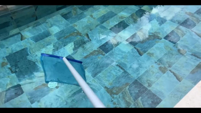 The swimming pool is turning rather hot with an alluring stepmiother
