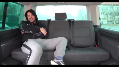 Hairy pussy car threesome fuck