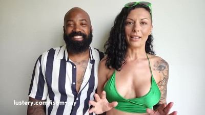 Amateur White Slut's Big Black Cock Ride