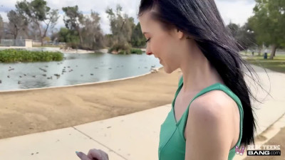 Sweet walk ended with a sensual footjob and hot sex in a hotel with Bella Nova.