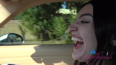 Slim Brunette Cutie With Small Titties Julia James Sucks a Cock & Gets Fucked In Hot Close-up POV