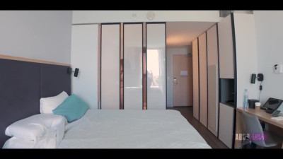 Step mom Cory Chase gets dogged by her inexperienced step son in a sunny hotel room