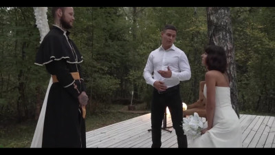 Naughty Tokio Nera gets into a threesome on her wedding day