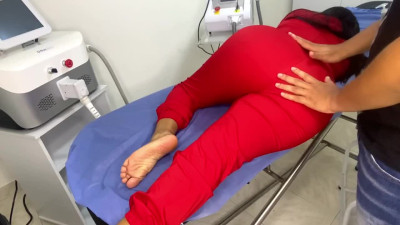 A huge ass Latina bbw is getting fucked and came on after a massage