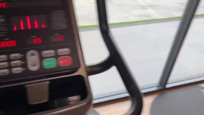 Cardio bunny's workout interrupted for hot sex in the gym's washroom