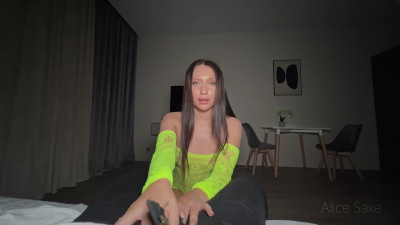 Alice Saxe blew him and let him cum all over her pussy POV
