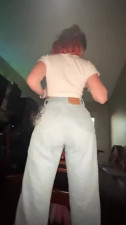 Insolent chick with a great fit body gets fucked at a party and almost got caught