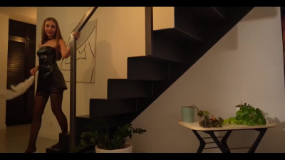 Hot blonde housekeeper bounces on cheating employer's BWC
