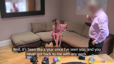 She believes he is an agent and gives him her ass to the fullest