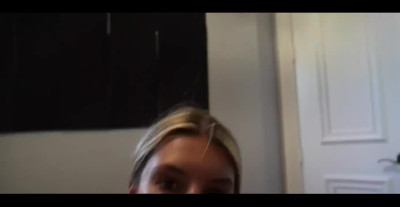 POV 18yo Blonde Sorority Chick Deepthroats A Big Cock
