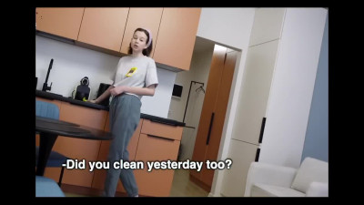 Hotel Russian cleaning lady POV fuck