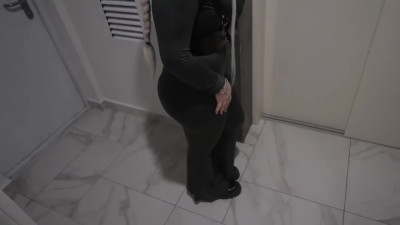 Blonde Bimbo with Big Fake Tits Gives POV Blowjob to a Stranger