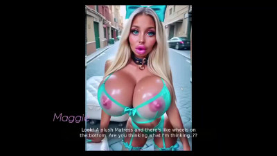 Grotesquely busty babes in Doll Verse gameplay video (SEX SCENE)