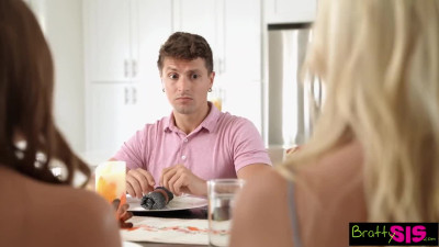 Slutty prankster Katie Kush baked a pie and figured out how to involve her stepbrother in a hot trio.