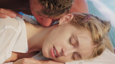 Outdoor sensual fuck with Skinny Russian Blonde Freya Mayer