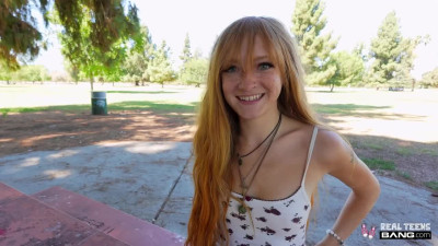 Ginger girl Amber enjoys a stranger dick in the park, going home with him POV