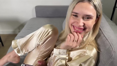 POV fuck with Russian slutty babe in hot outfit