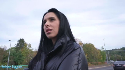 Raven haired Alyssa Bounty knows how to please a man for the right sum of money