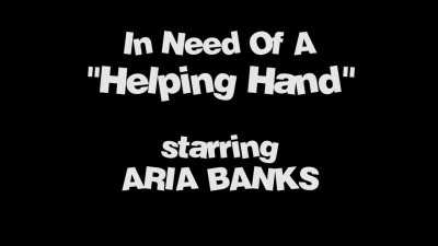 Aria Banks hops on stepdaddy's big dick in the kitchen