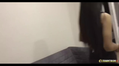 Skinny Asian slut gets roughly fucked by his huge BWC