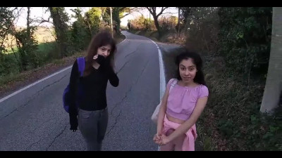 Talked two strangers into public threesome POV