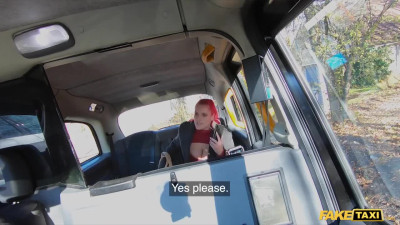 Busty Redhead MILF Olivia Stark wanted some backseat fuck with a driver