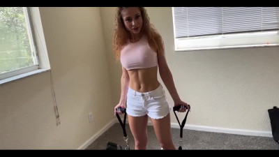 Stepmom does not mind if I cum inside - POV