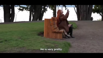 Naughty guy picks up a splendid latina redhead on the street and fucks her for money