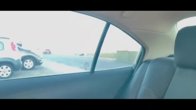 Seductive latina gets her pussy licked and fucked by her bf's big cock in the car