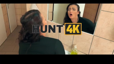 Public toilet POV fuck with kink busty brunette