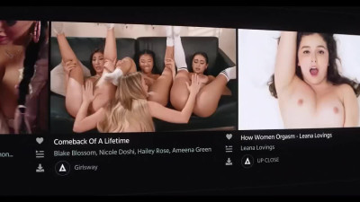 Public library lesbian fuck with hot busty MILFs Little Puck x Whitney OC