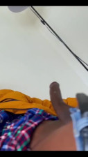 Blonde gives a sloppy blowjob to a BBC dude POV