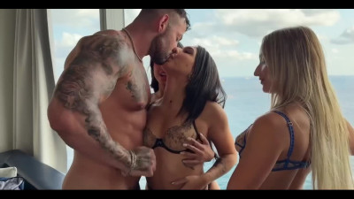 Three Latina Sluts Gape for One Cock in a Hot Threesome