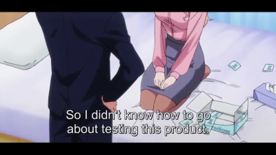 Curvy anime secretary getting her cunt pierced by monster cock boss