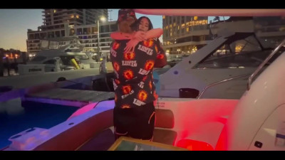 On the Miami waters, Valerie Kay enjoys her BBC time in the yacht