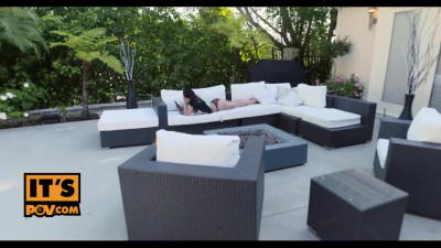 I managed to enjoy Gina Valentina's gorgeous ass under the pretext of giving her a massage.